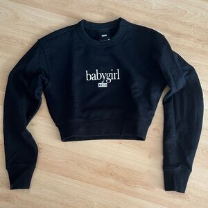 Kith For Aaliyah Babygirl Cropped Crew - Black Women’s Size XS
